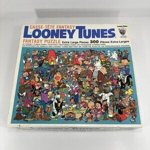 VTG 1981 Looney Tunes Fantasy Puzzle 300 Extra Large‎ Pieces by Whitman COMPLETE